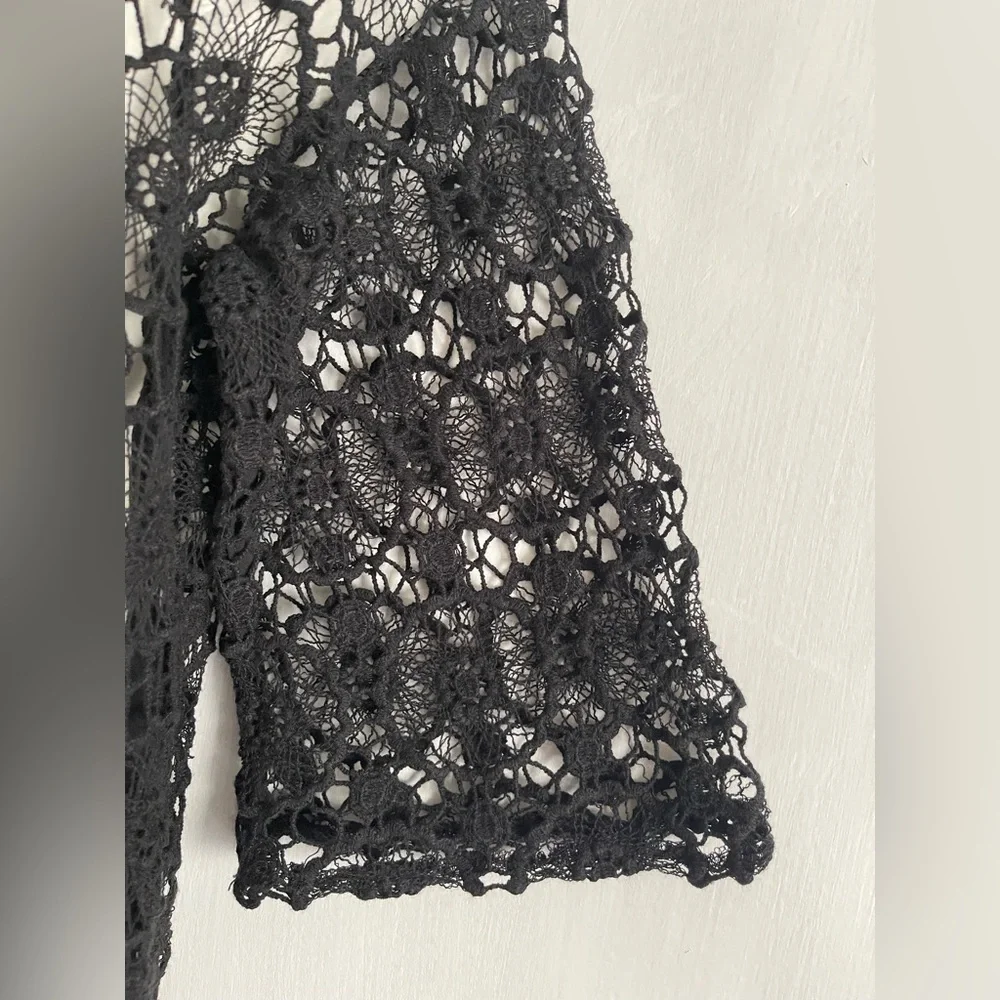 Mud Pie crochet swim coverup