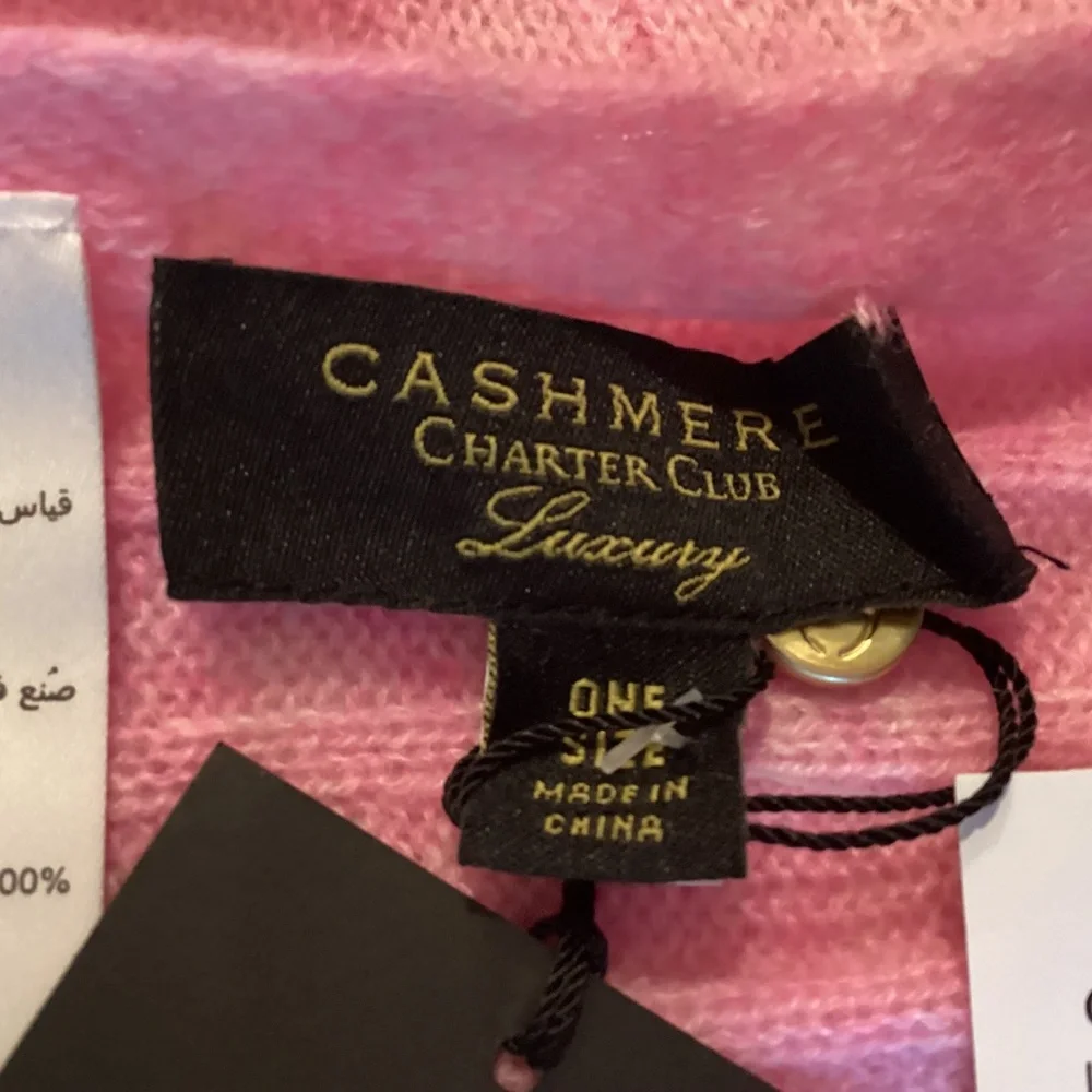 Charter Club Ribbed 100% Cashmere Scarf