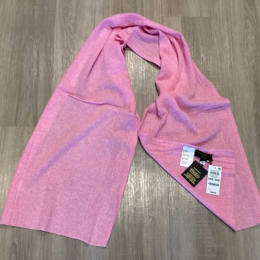 Charter Club Ribbed 100% Cashmere Scarf