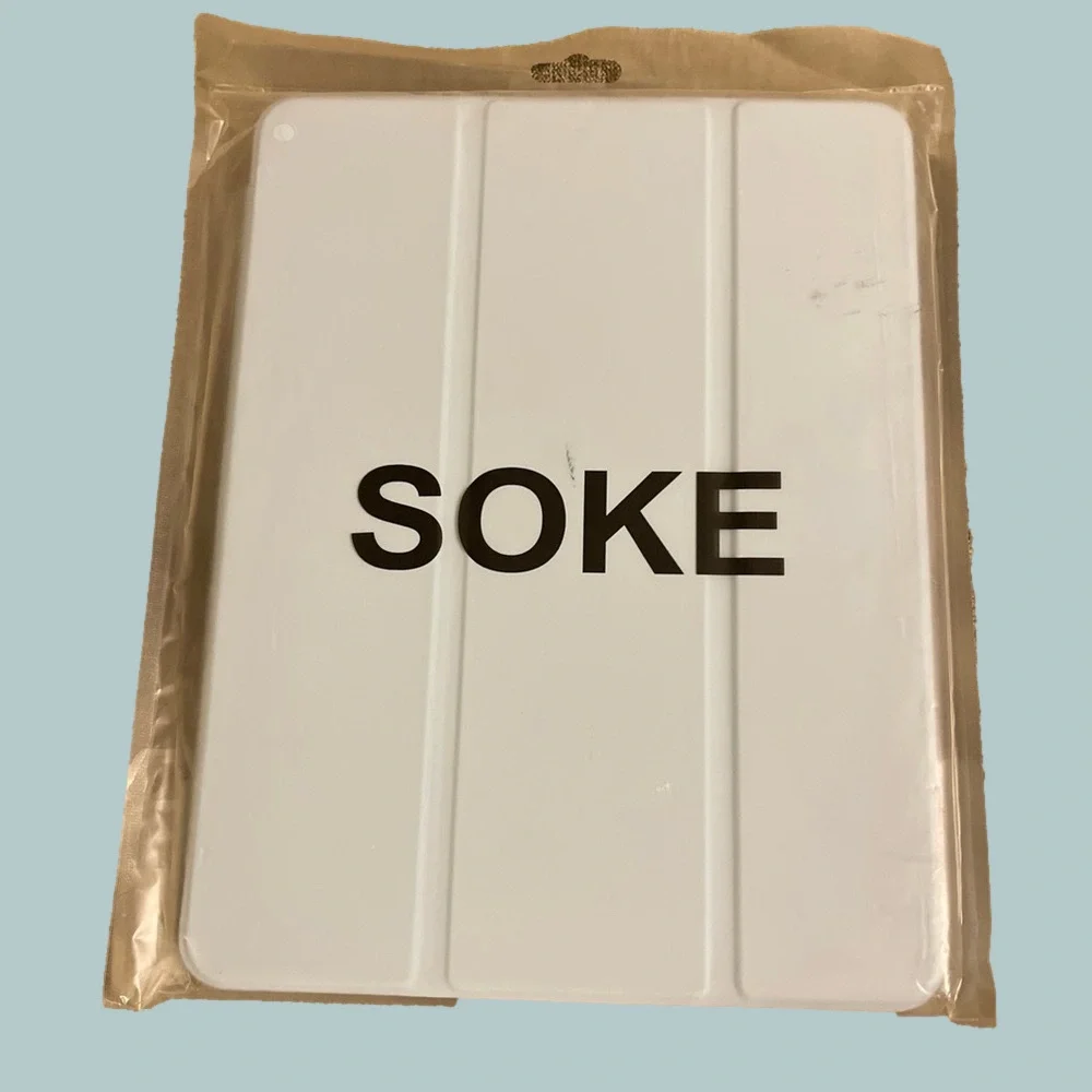 Soke Case for iPad Air 5th/4th Gen 10.9” TriFold Stand Smart Case 2020 Lake Blue
