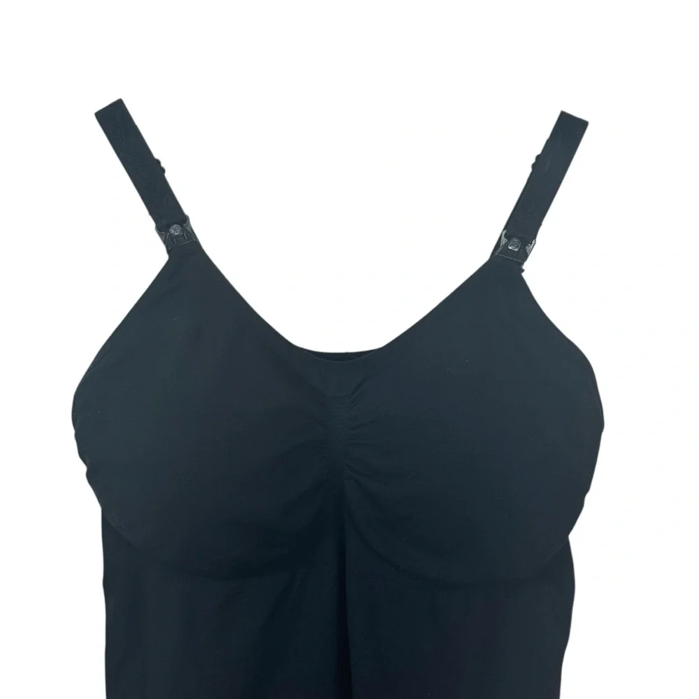 KINDRED BRAVELY Simply Sublime® Maternity & Nursing Tank Black Bra Medium Busty