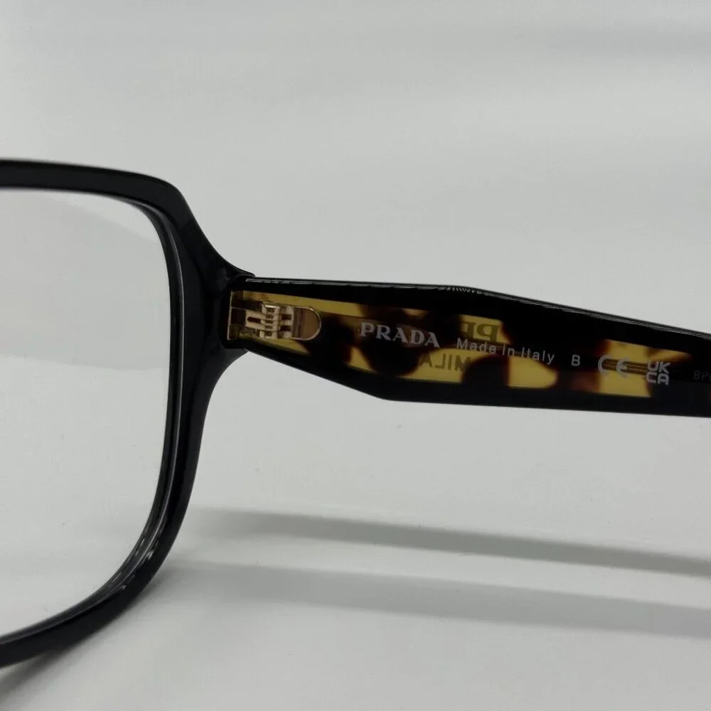 NEW PRADA PRB07VD 3891O1 WOMEN BLACK/HAVANA EYEGLASSES VPR B07D 3891O1