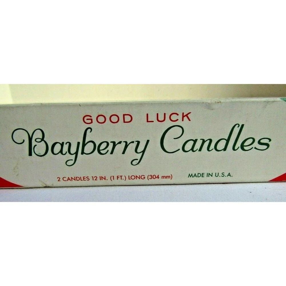 Vintage NIB Good Luck Bayberry Candles Red 12