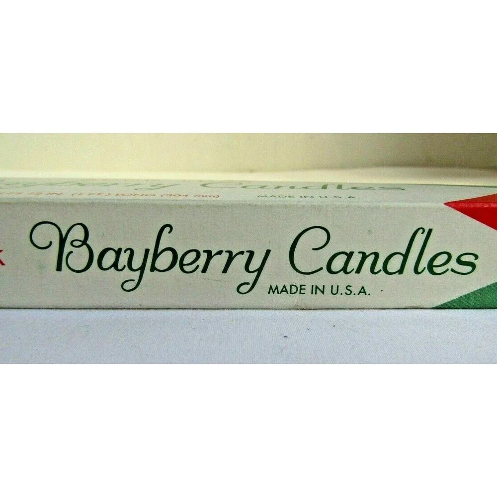Vintage NIB Good Luck Bayberry Candles Red 12