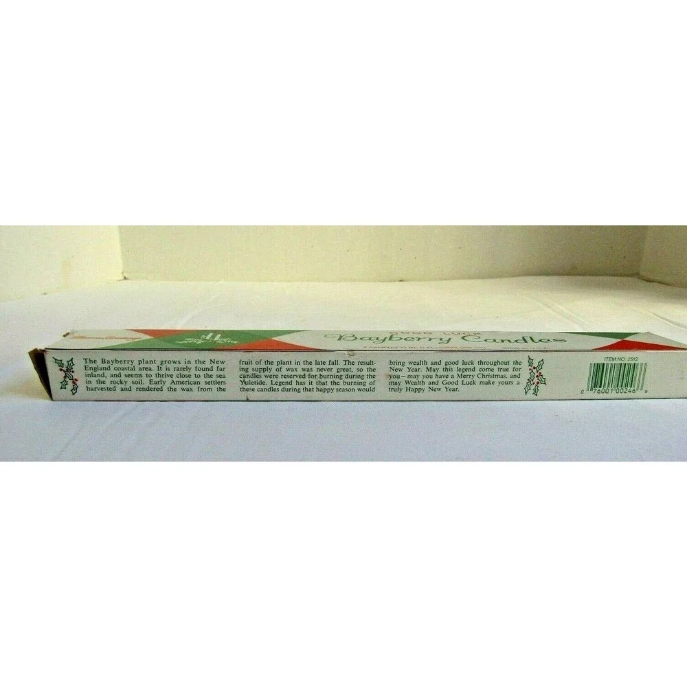 Vintage NIB Good Luck Bayberry Candles Red 12
