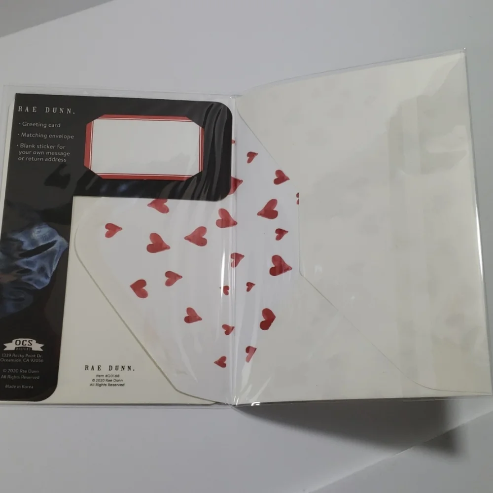 Rae Dunn Valentine's Day Gift bag & Card