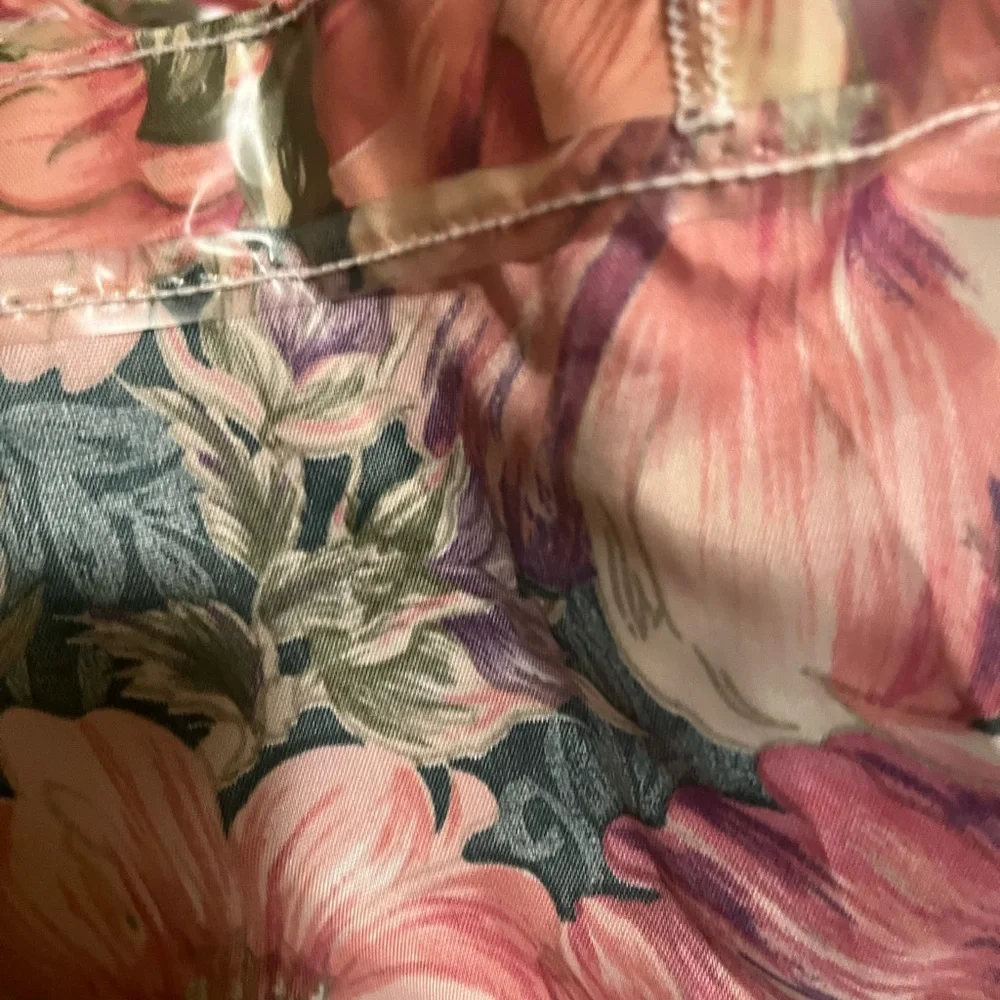 Floral Patterned / Antique Shower curtain/ Firm Price