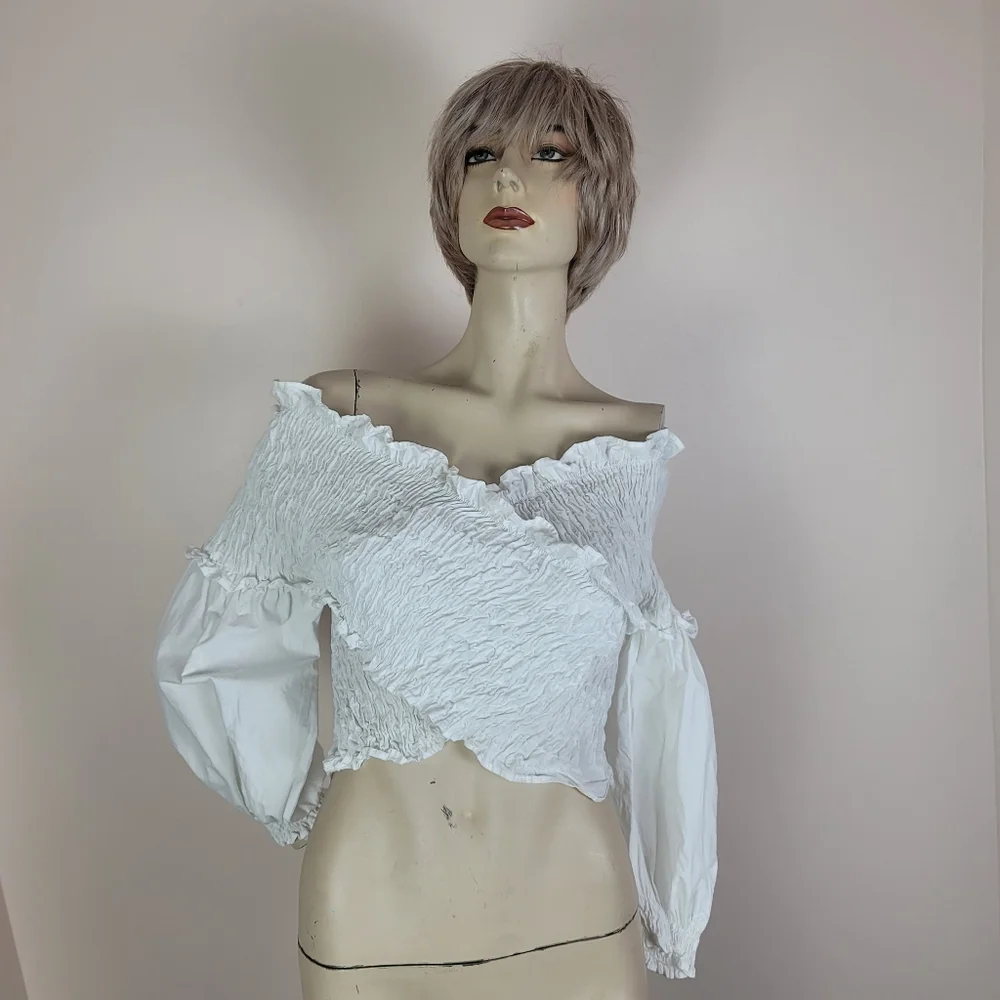 Zara white smocked