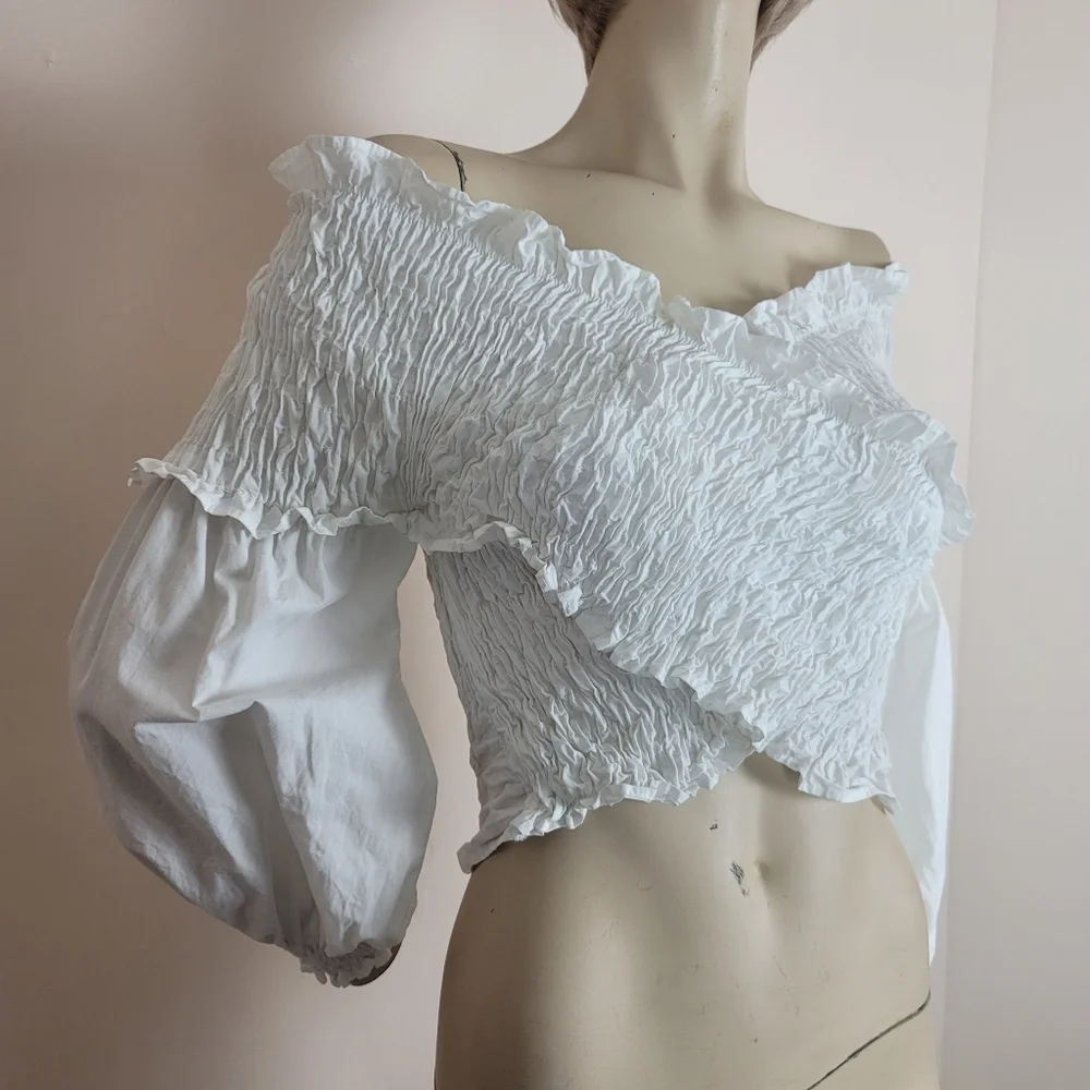 Zara white smocked