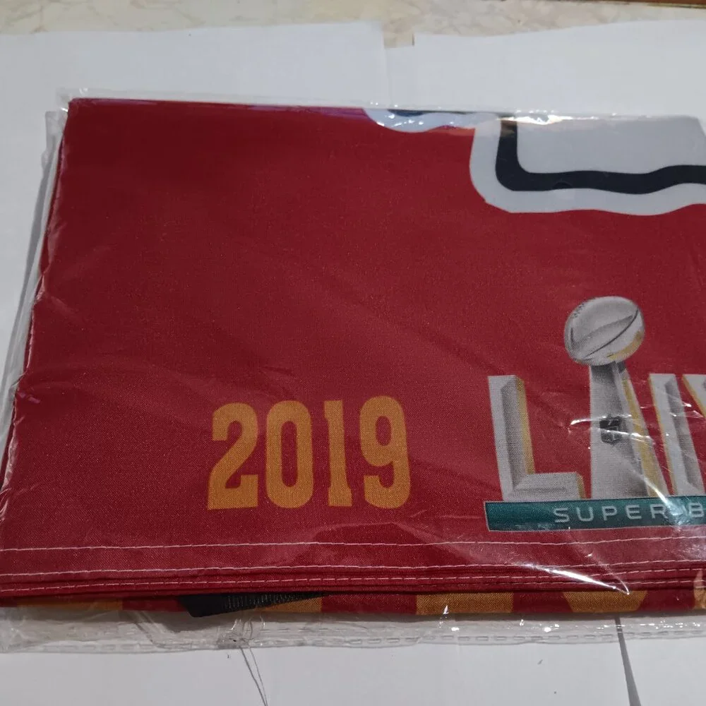 NEW Kansas City Chief 2x3 Double Sided NFL Flag 4 Time Super Bowl Championss