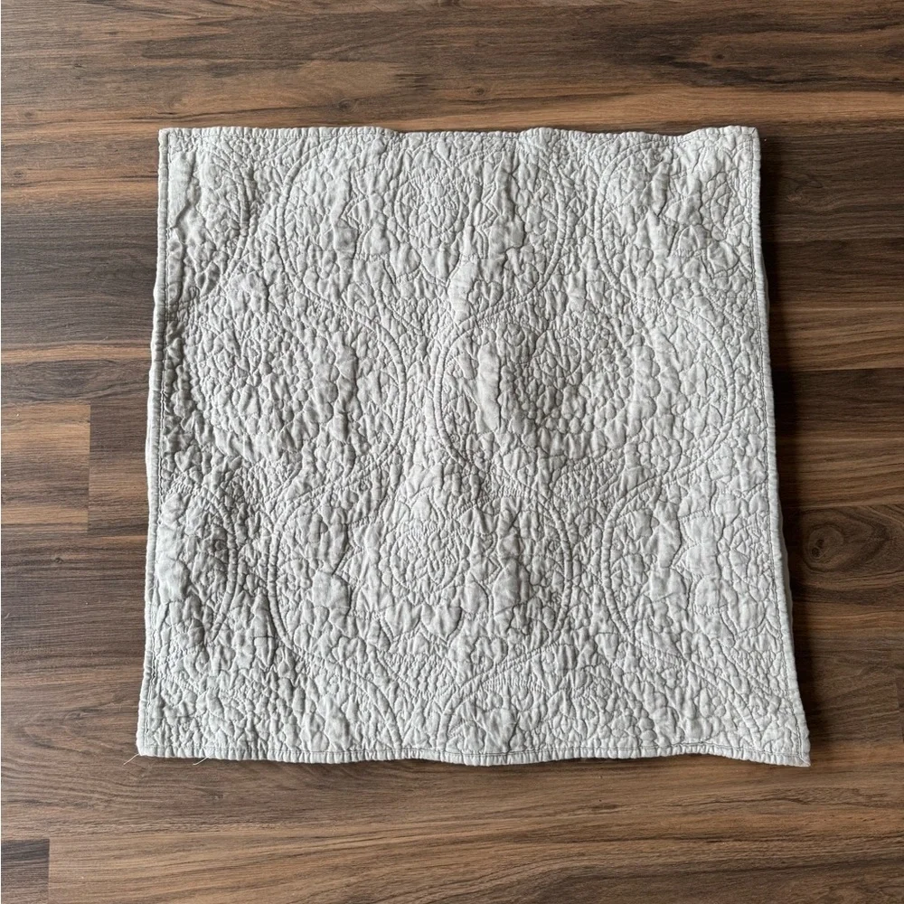 Pottery Barn Linen Euro Sham Sage Green