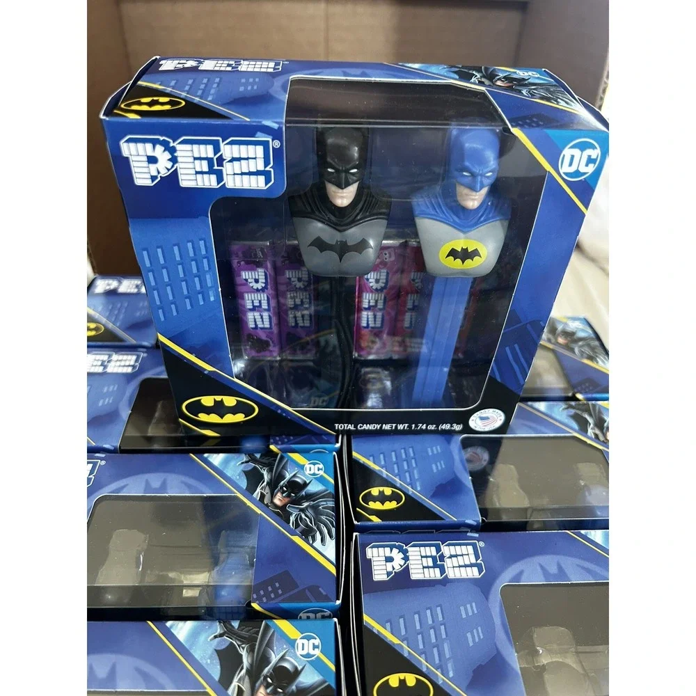 PEZ BATMAN TWIN PACK RETIRED DISCONTINUED DC COMICS WB SHIELD 2027‎ Expiration