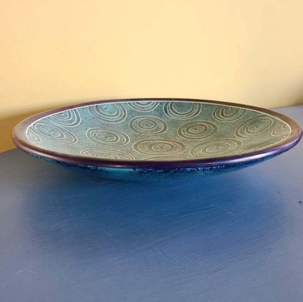 Hand Painted Decorative Plate from Kenya