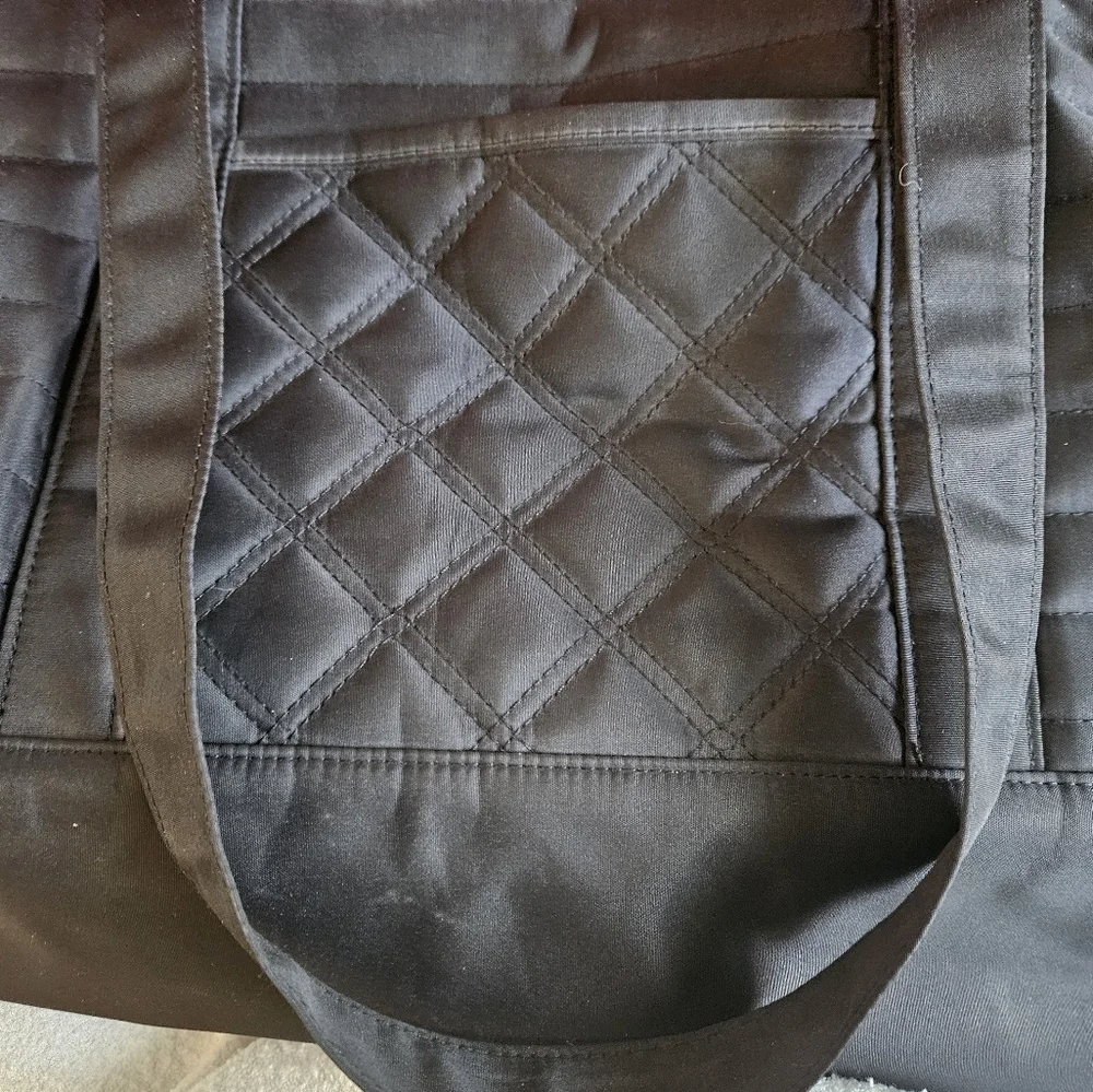 Black Quilted Men's Bag By DSW