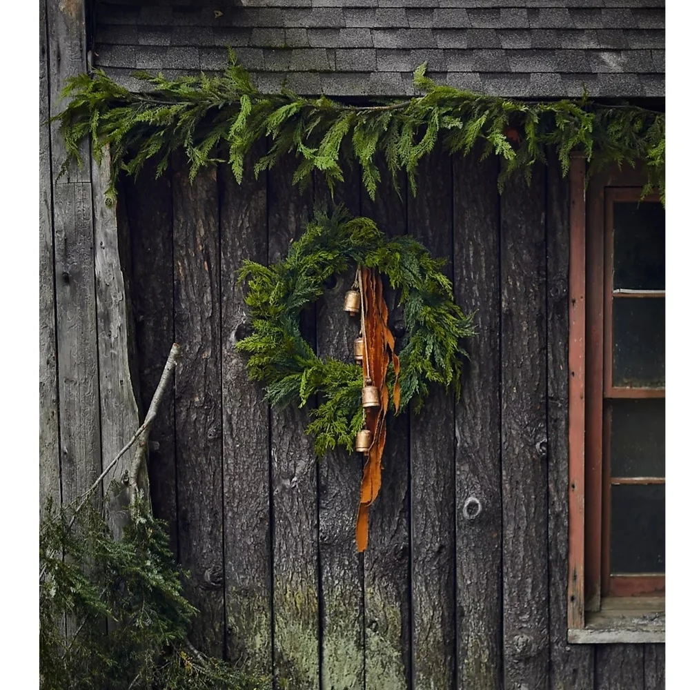 TERRAIN 9 ft. Faux Cedar Garland