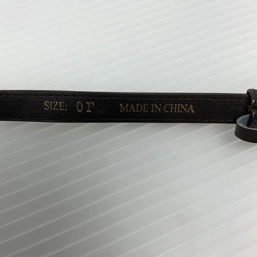 Girls Small Belt Size 0P Dark Gray (H12)