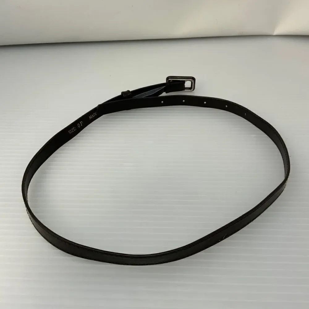 Girls Small Belt Size 0P Dark Gray (H12)