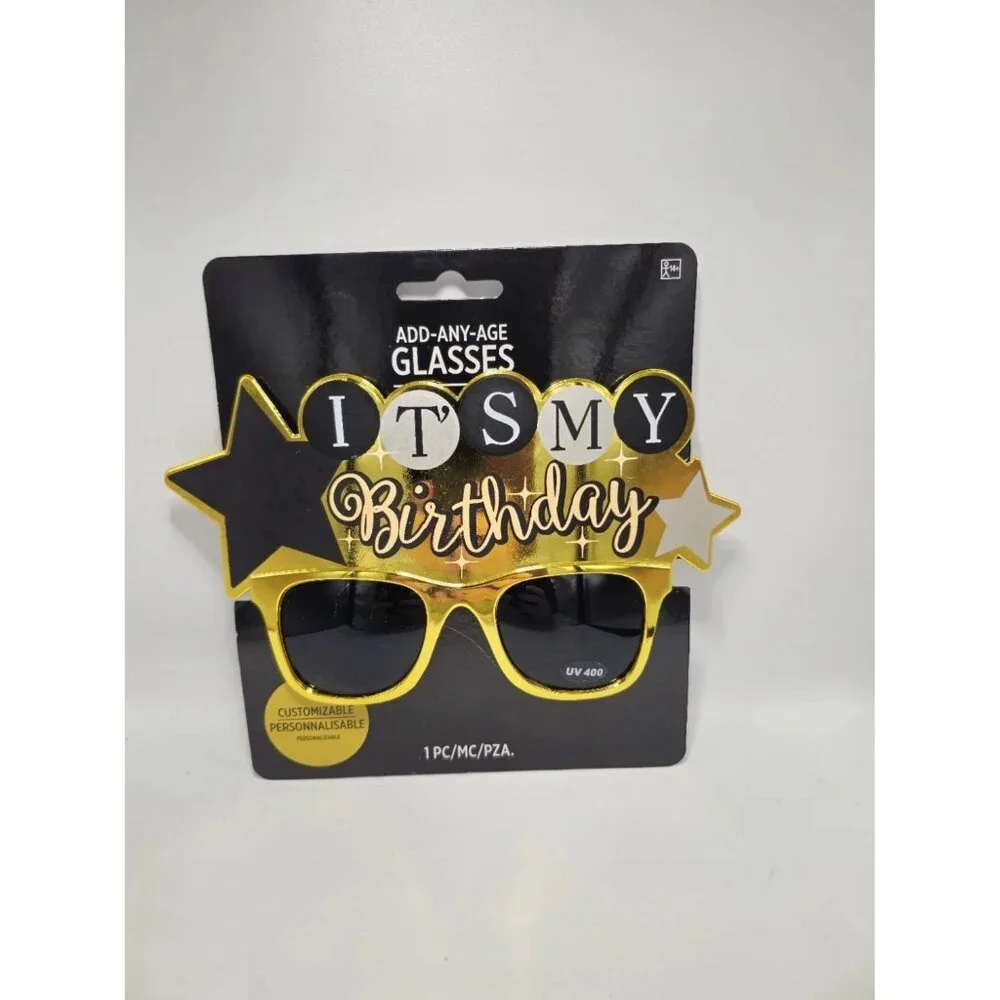 It's My Birthday Novelty Party Decorations Gift Celebrations Black