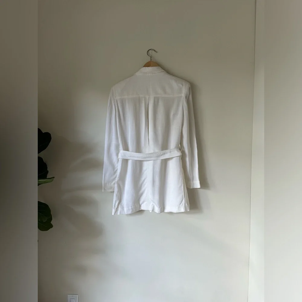 VTG 90s Christian Dior Separates Belted Blazer Shacket Luxury Minimalist Elegant