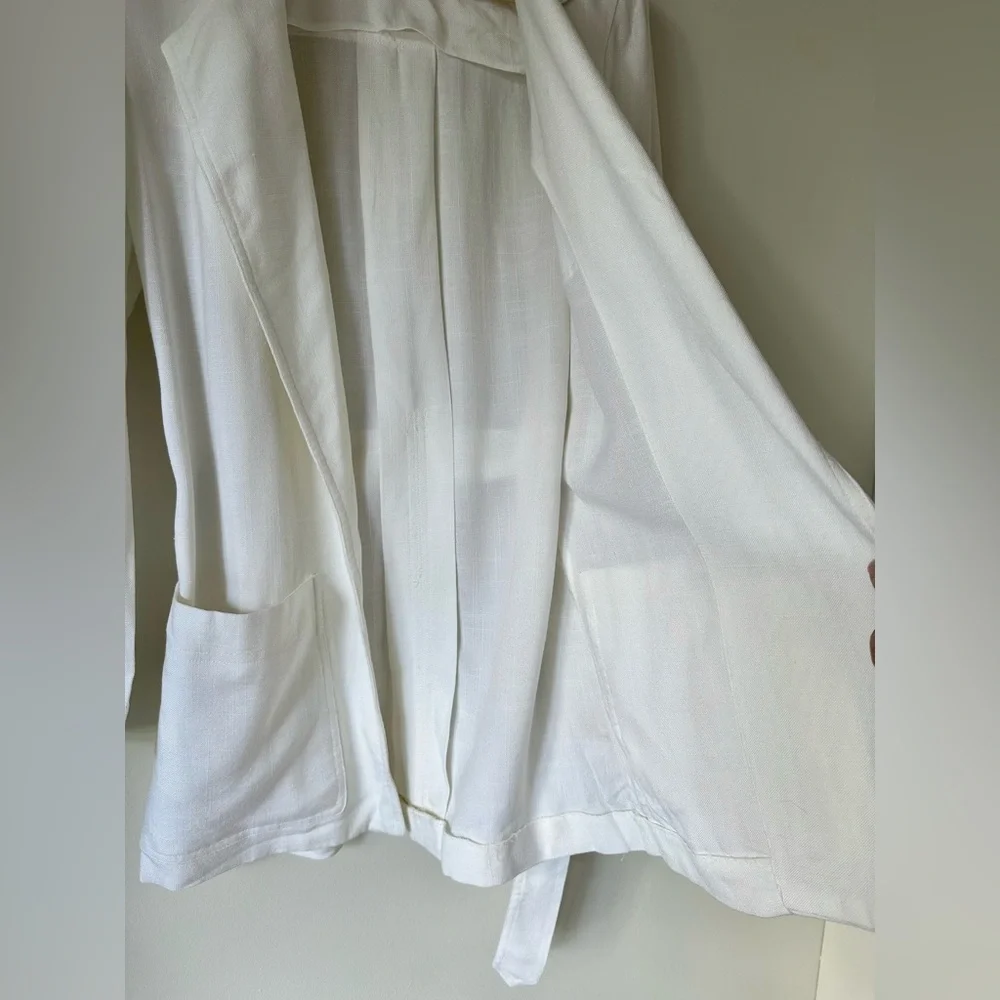VTG 90s Christian Dior Separates Belted Blazer Shacket Luxury Minimalist Elegant