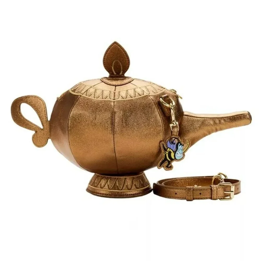 Disney Loungefly Stitch Shoppe Aladdin Genie Lamp Crossbody NWT​