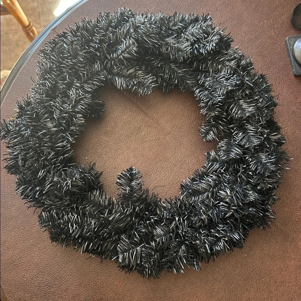 Target Black Halloween Wreath and Tree Decor