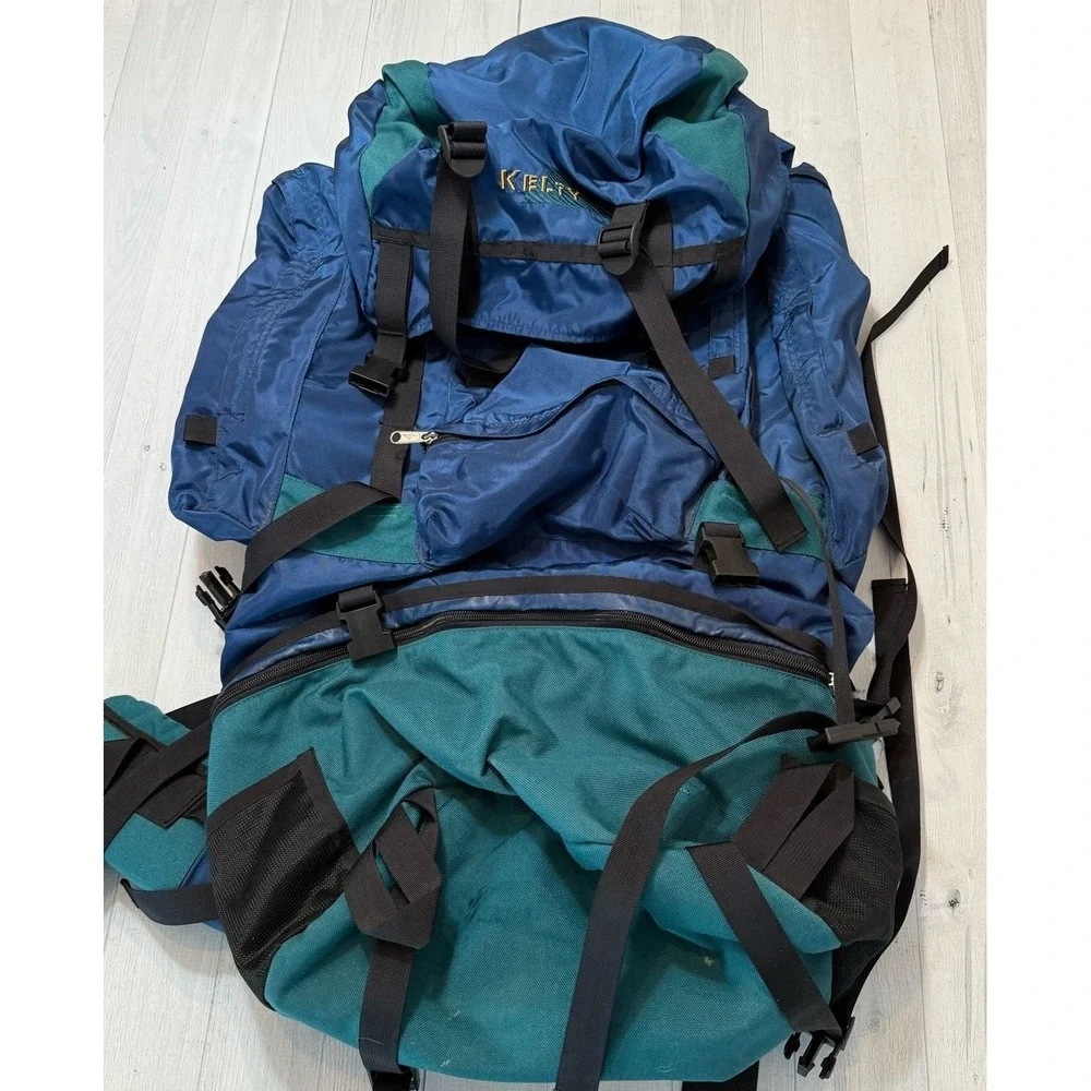 Kelty RedCloud Internal Frame Hiking Camping Backpack blue green‎