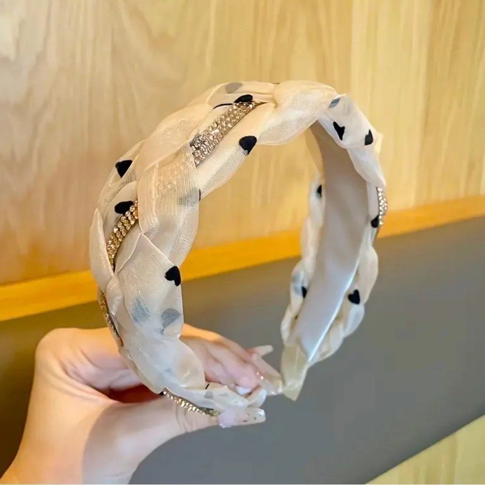 Vintage Style Champagne Braided Headband