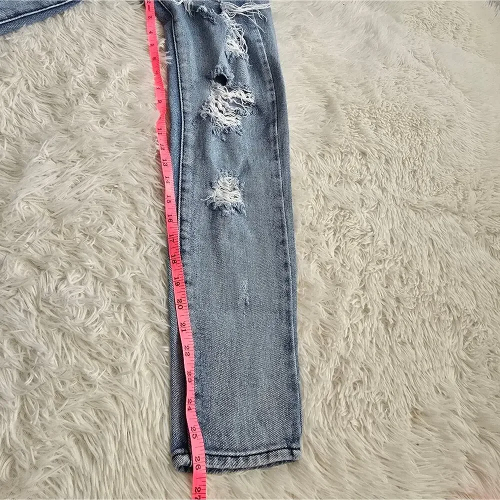 Brandy Melville Light Wash Distressed Skinny Jeans Women's 24