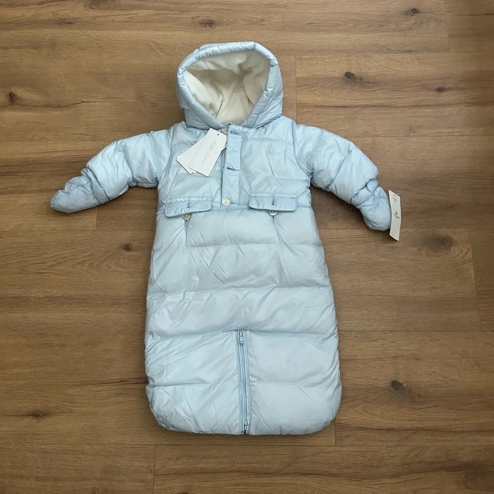 Ralph Lauren Light Blue baby down puffer