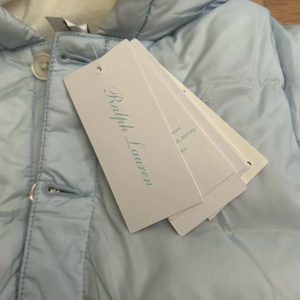 Ralph Lauren Light Blue baby down puffer