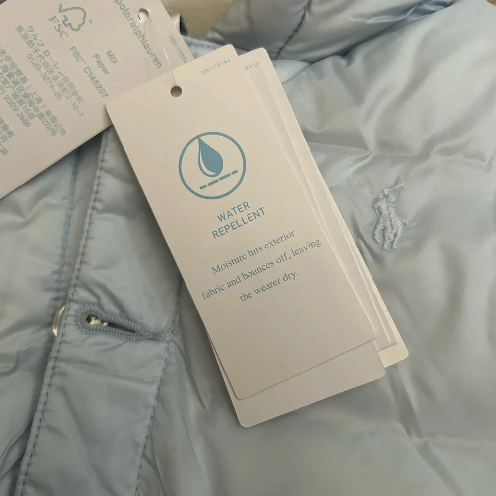 Ralph Lauren Light Blue baby down puffer