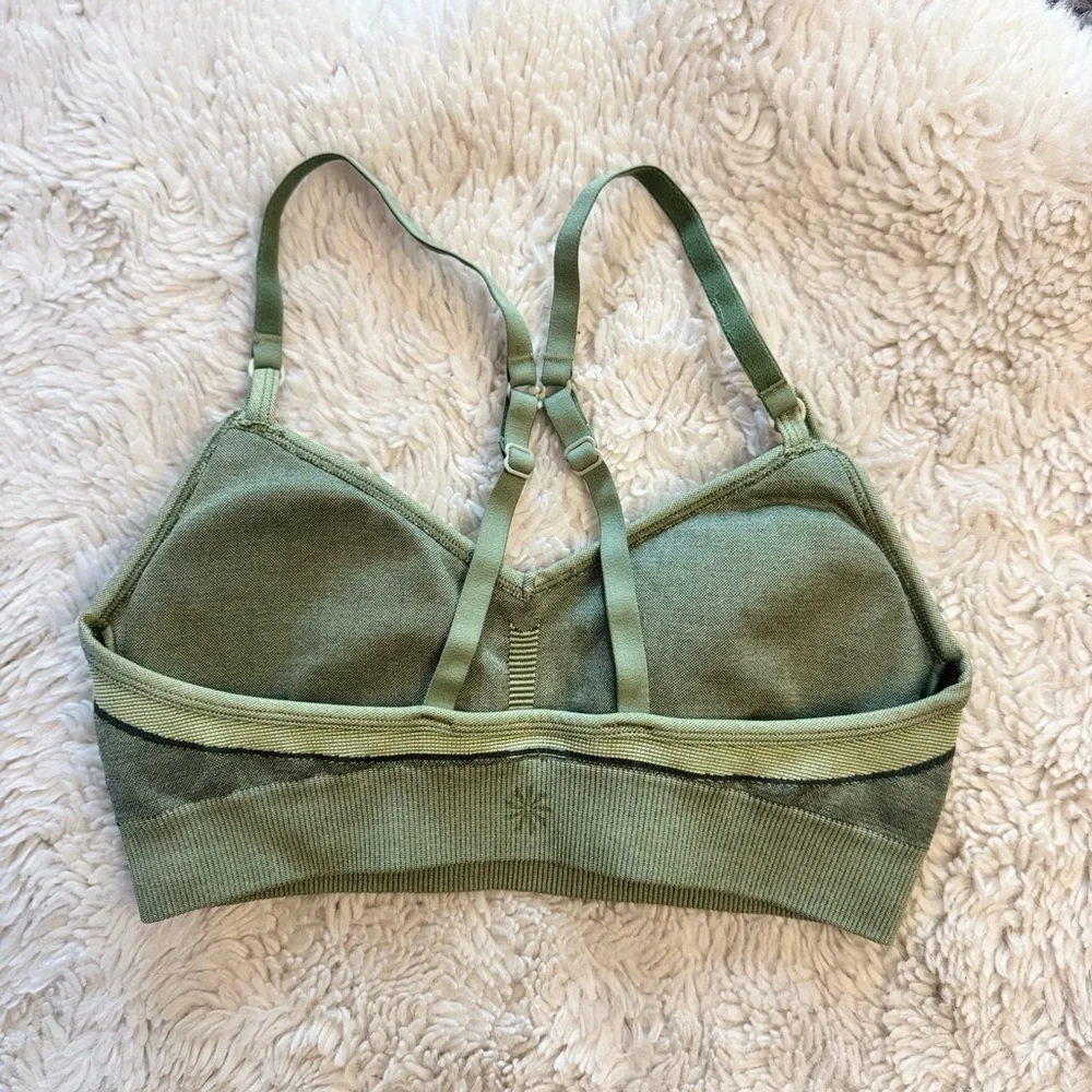 Athleta Renew Revive Green Seamless Sports Bra XS