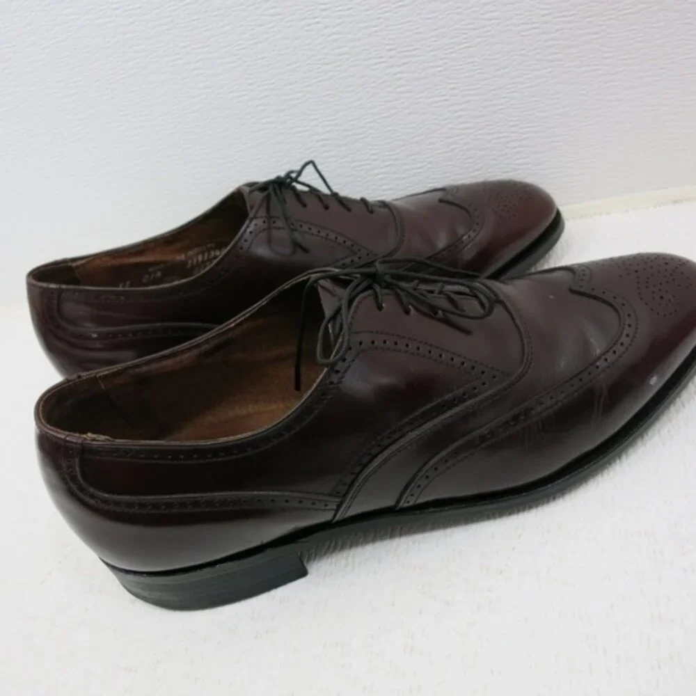 Bostonian Wingtip Brogue Leather Fashion Dress Oxford Men's Footwear Sz 11 C/A