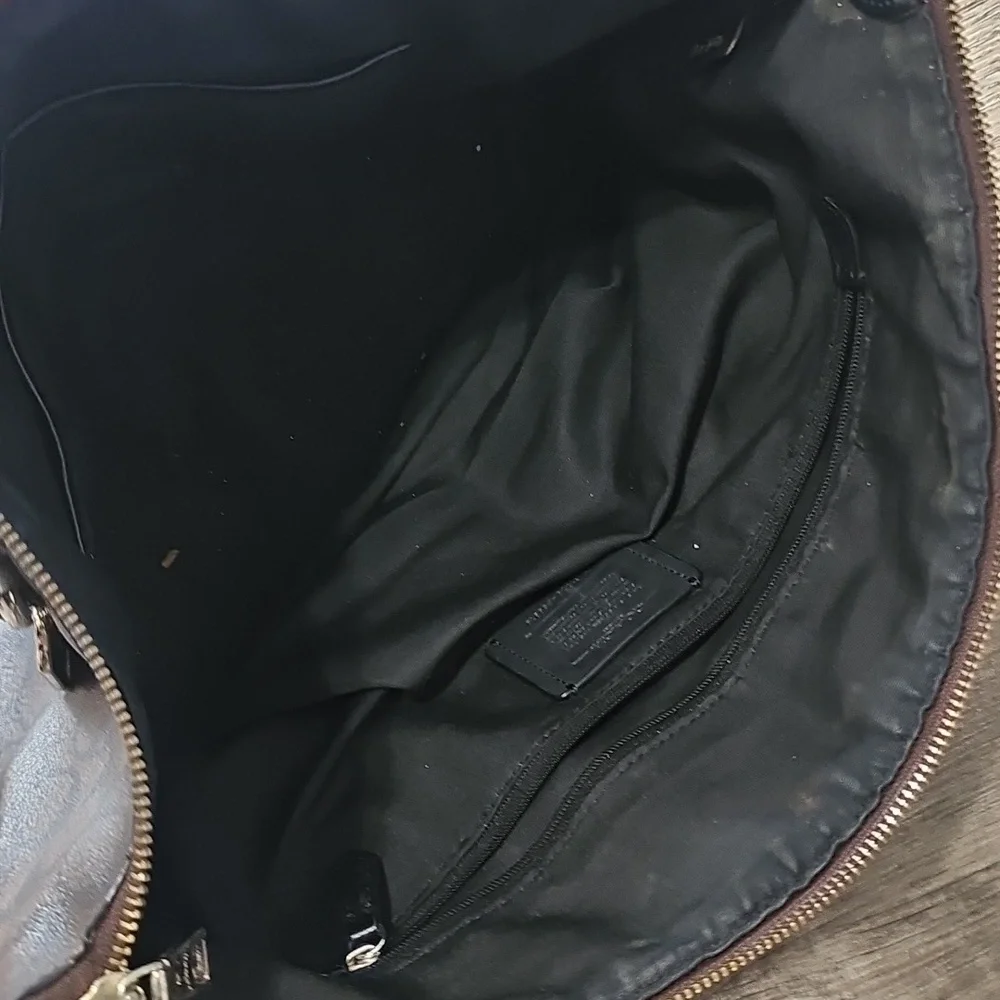 Coach Signature Coated Canvas Leather Ava Tote
