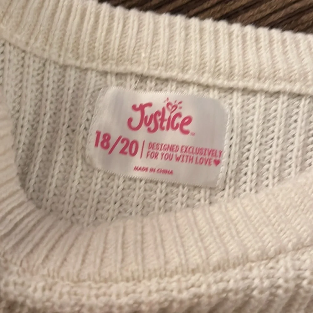 Justice rainbow sweater