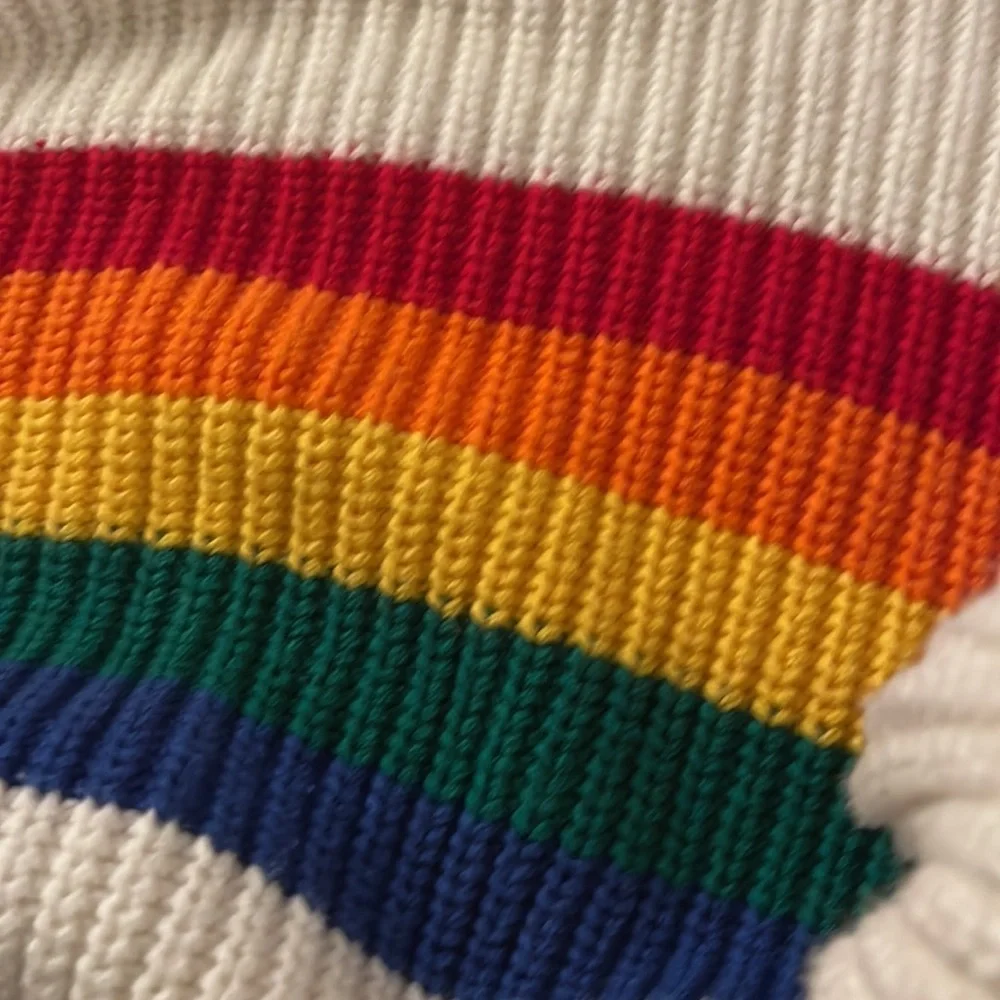 Justice rainbow sweater