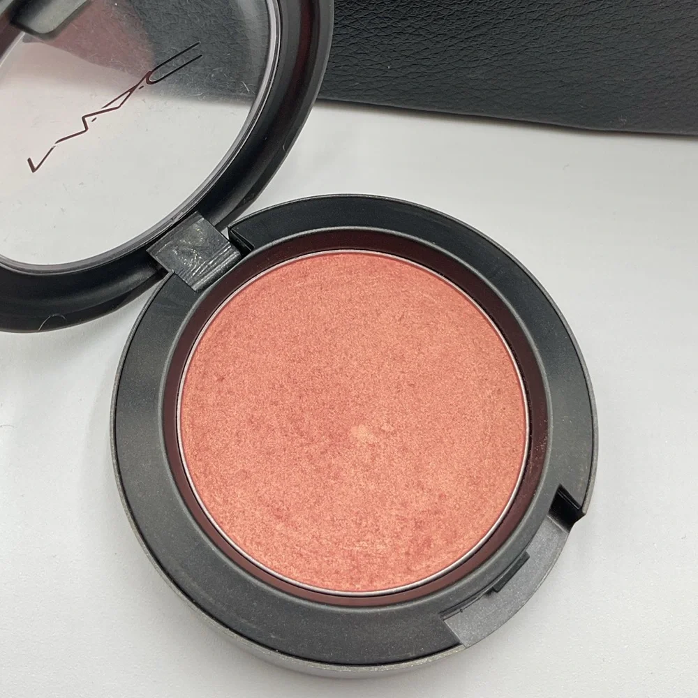 MAC Cosmetics Sheertone Shimmer Blush in Springsheen Swatched, HTF Discontinued