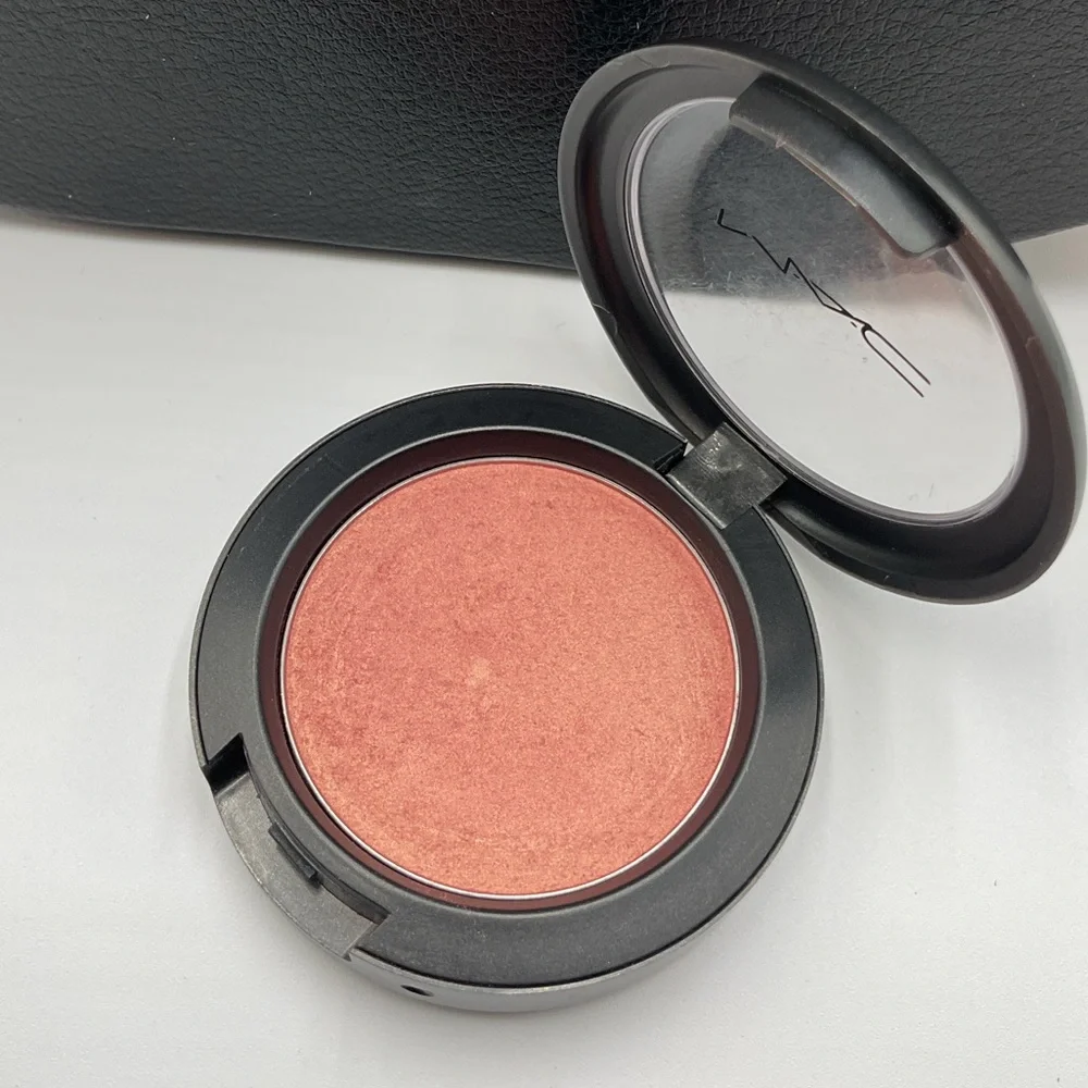 MAC Cosmetics Sheertone Shimmer Blush in Springsheen Swatched, HTF Discontinued