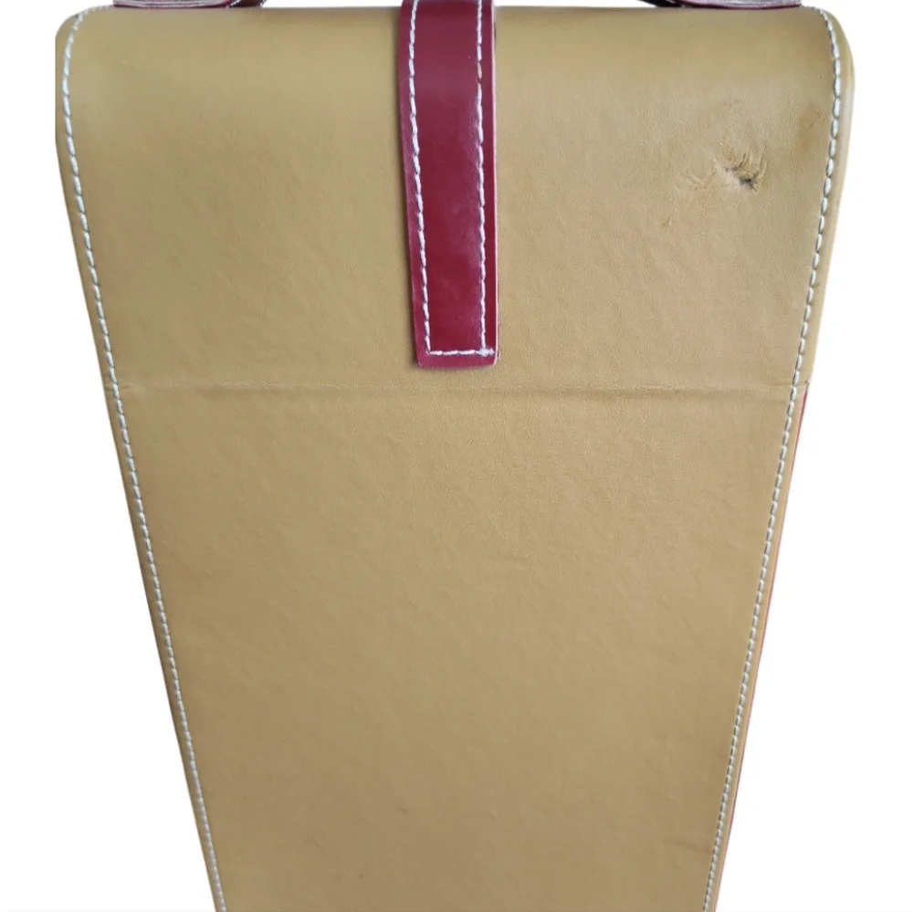 Vans Gifts Double Standard Wine Leather Carrie GUC With Gift Inside