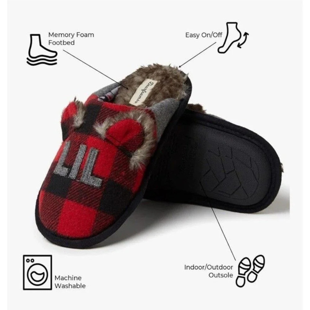 Dearfoams family fuzzy