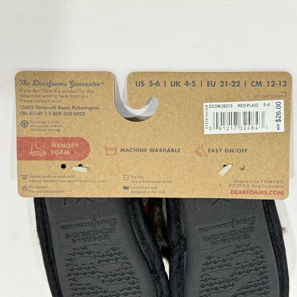 Dearfoams footbed feet