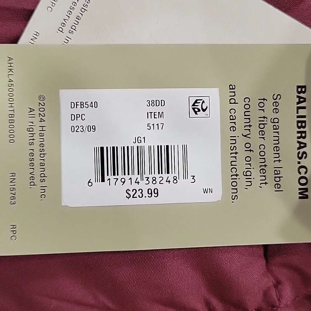 Bali nwt nude