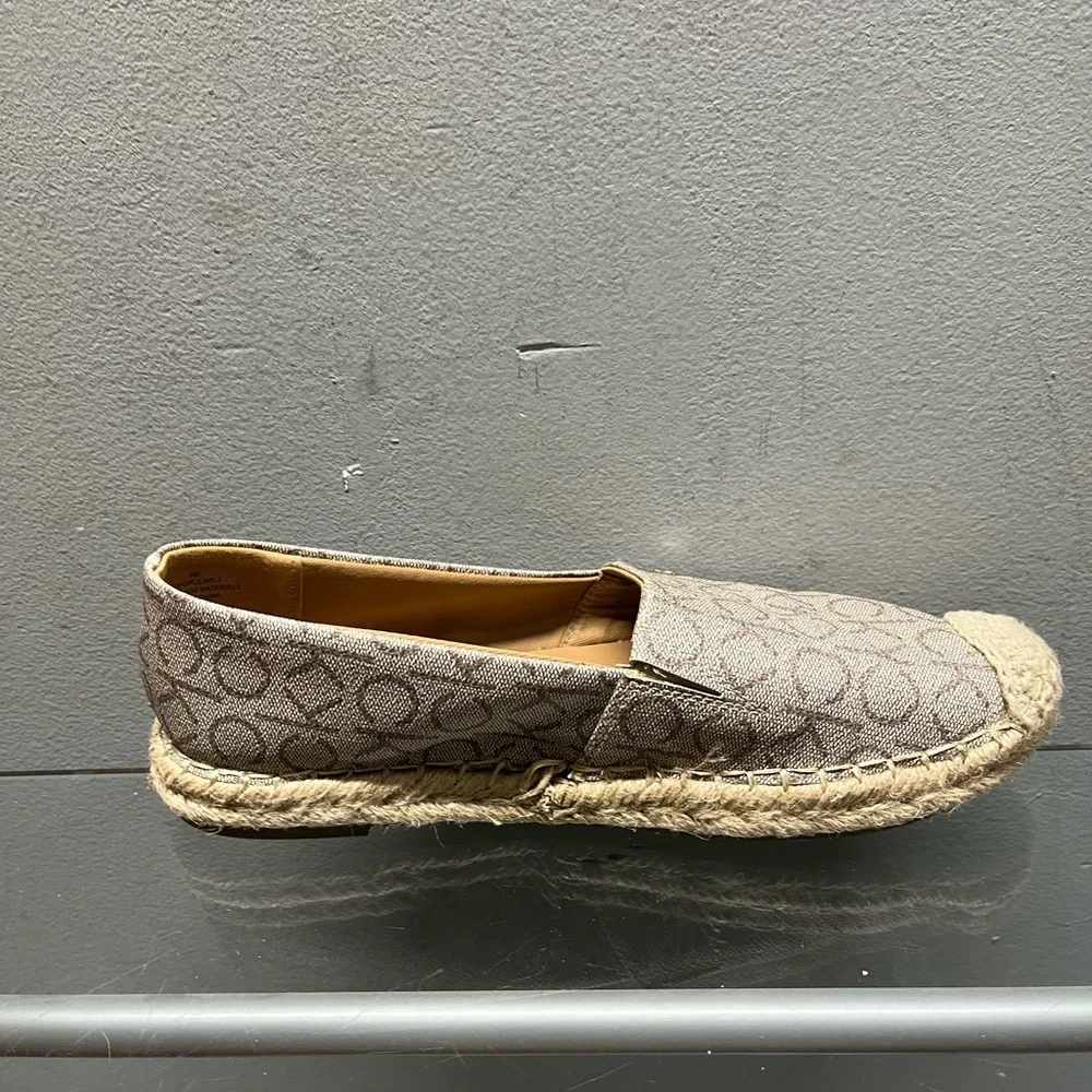 Calvin Klein Brown Espadrille Flats with Jute Sole