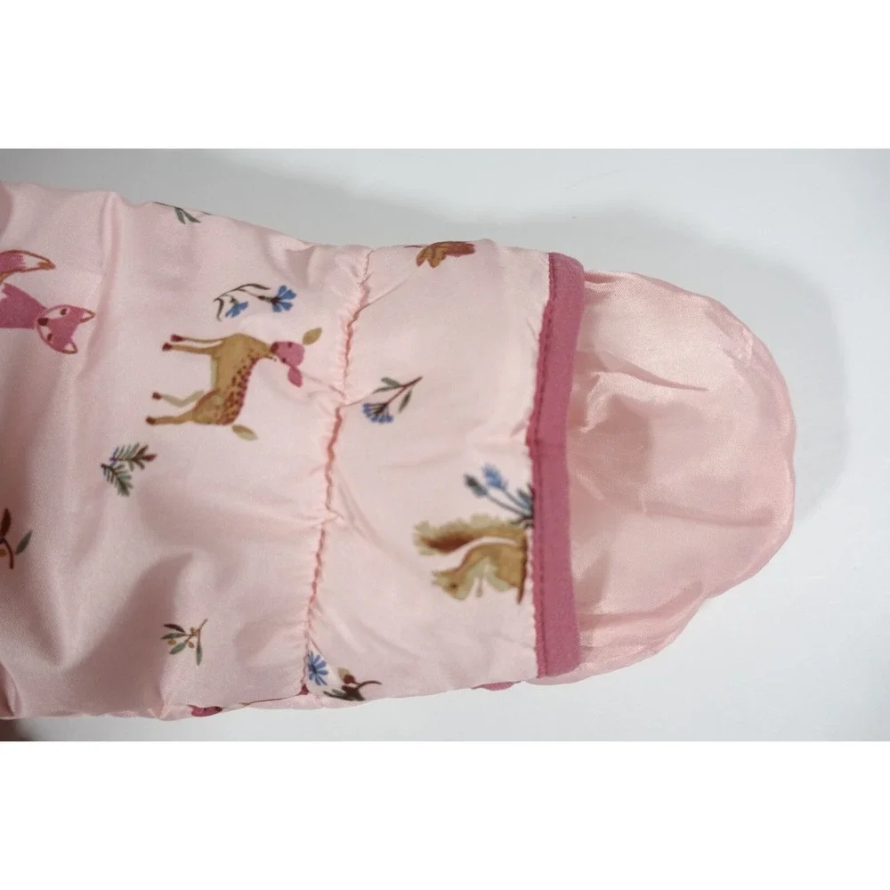 Carters Baby Pram Suit Snowsuit 12 Month Foldover Cuffs for Hand Feet Faux Fur