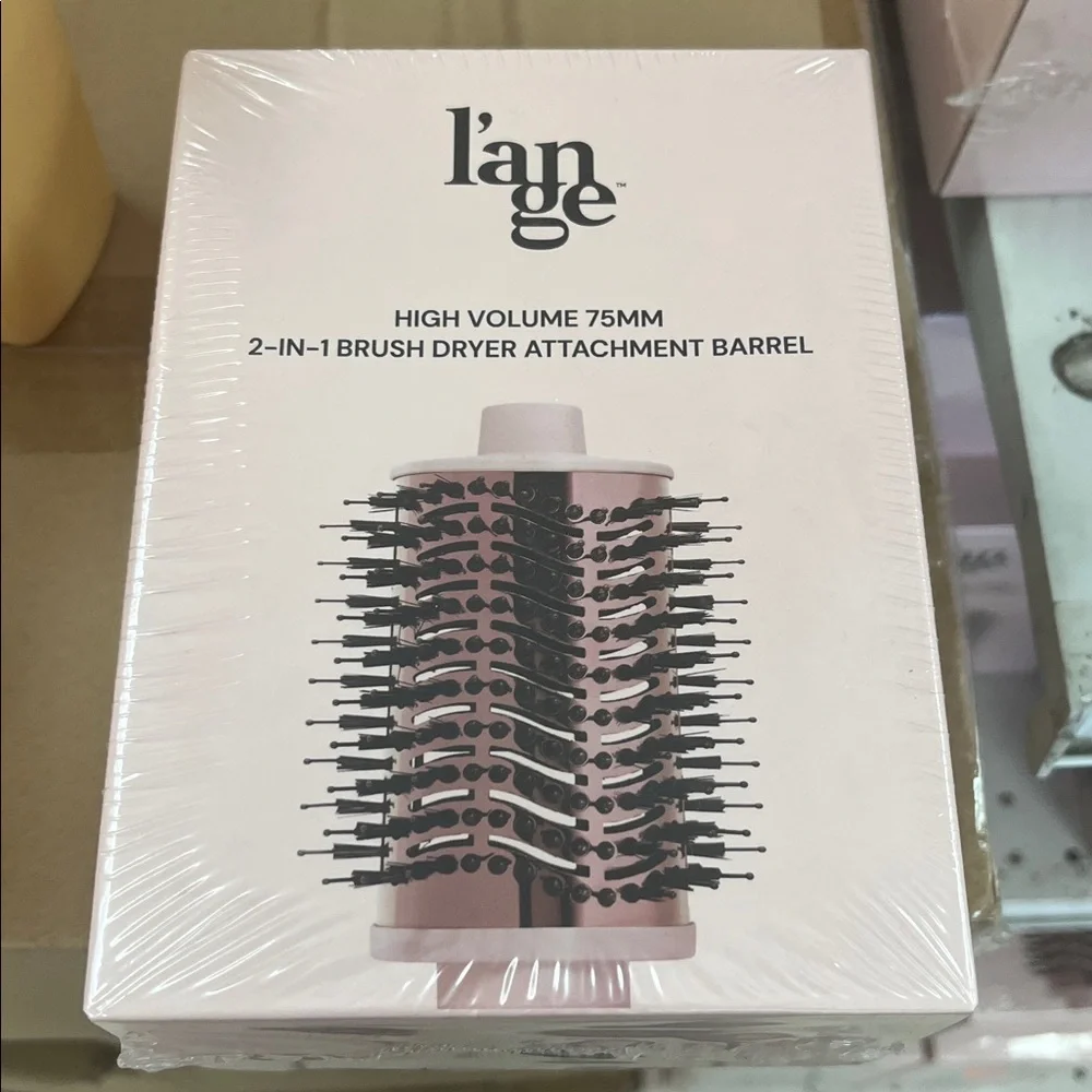 Lange Volume 43MM 75MM 2-in-1 Brush Dryer Attachment Barrel - Black pink new
