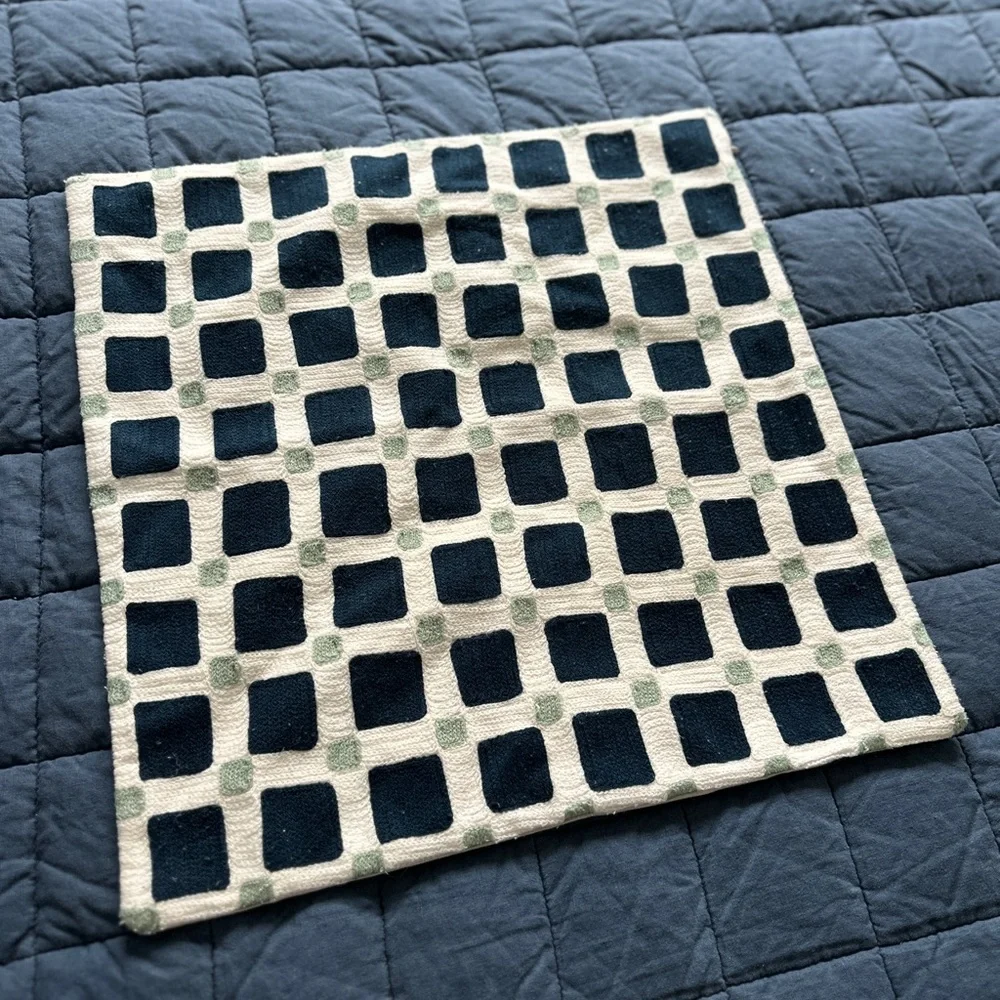 West Elm 20x20 Geometric Patterned Square Pillowcase