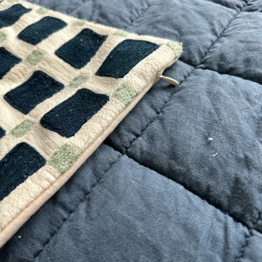 West Elm stylish mint cream