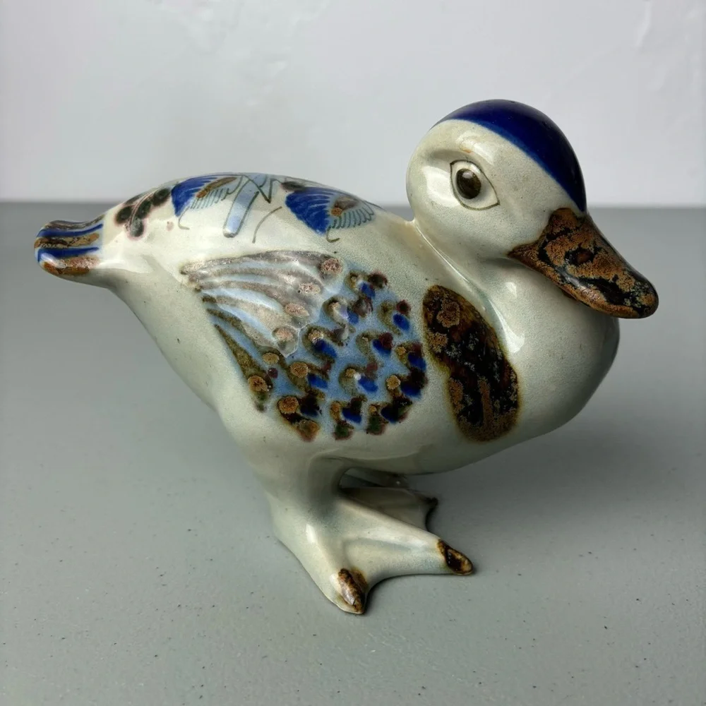 Duck Mexico Pottery Tonala Style Animal Lake