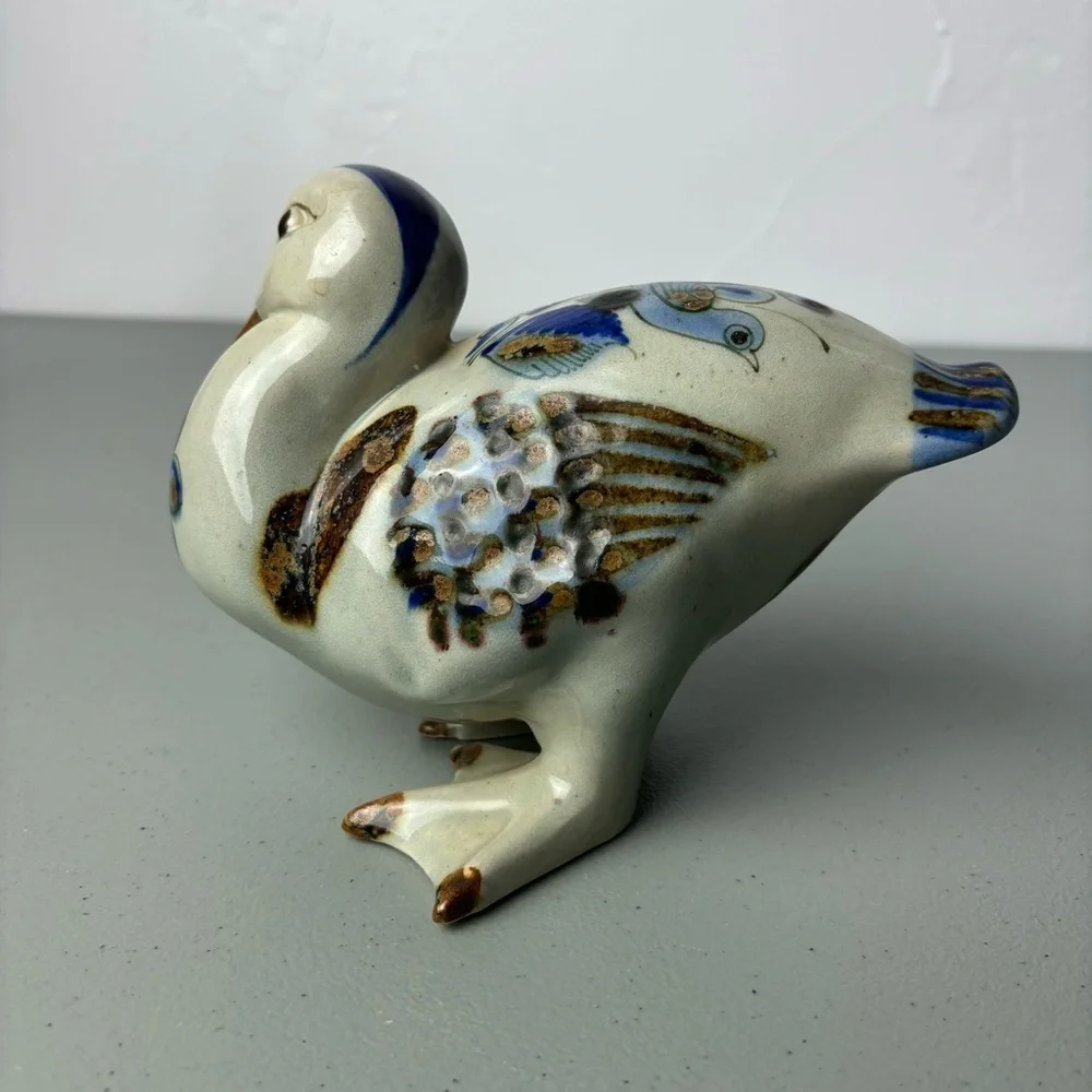 Duck Mexico Pottery Tonala Style Animal Lake
